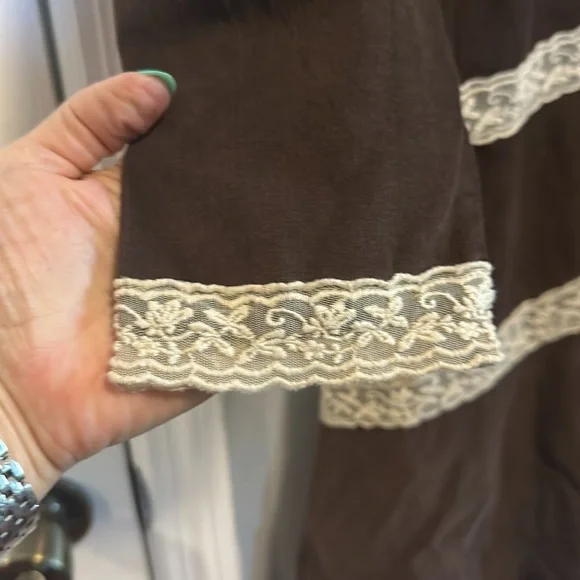 NWOT Tennley Corduroy Mini Dress - Chocolate Torte Combo - Picture 5 of 6